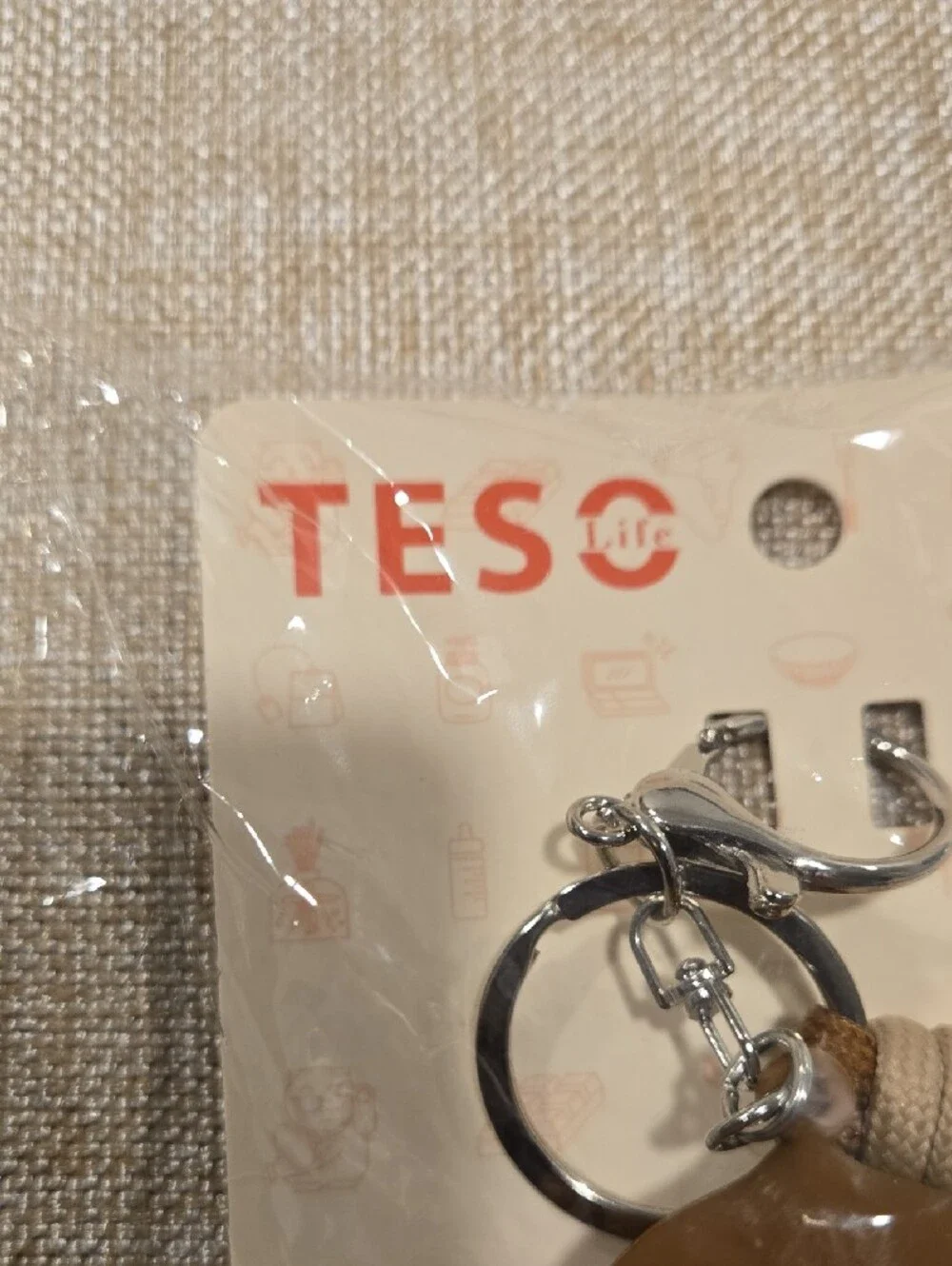 TESO Life Monkey PVC Rubber w/Corded Tassel Bag Charm/Key Chain NIB 6.5